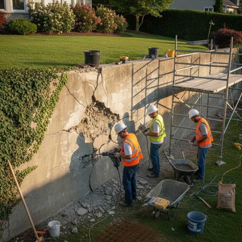 Concrete Wall Installation